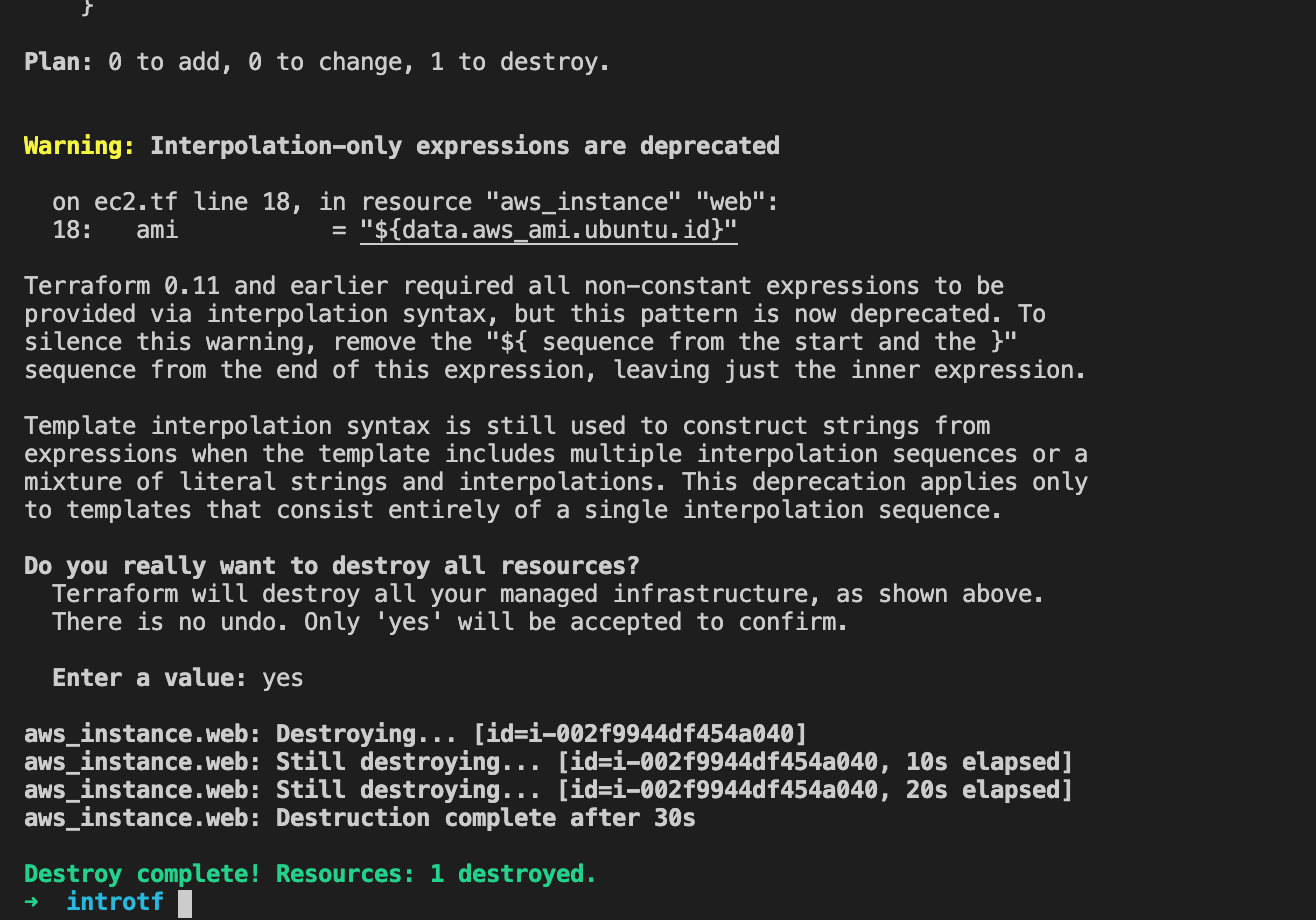 terraform init