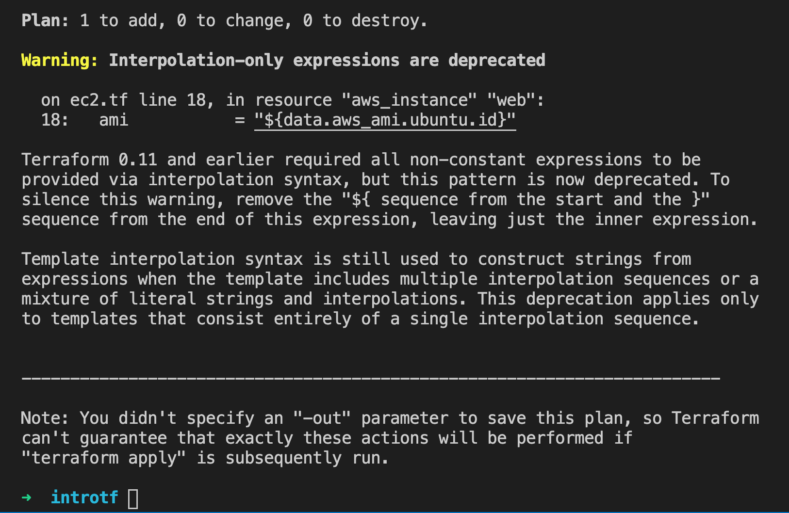 terraform init